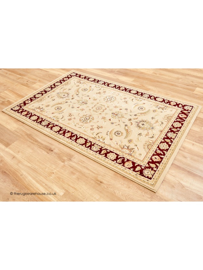 Lusaka Beige Red Rug - 8