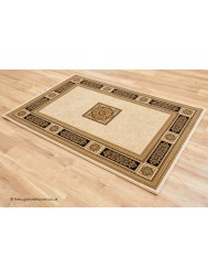 Piero Ivory Black Rug - Thumbnail - 8