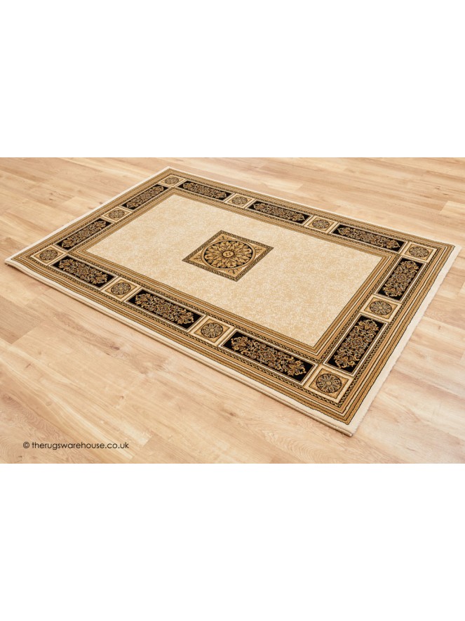 Piero Ivory Black Rug - 8