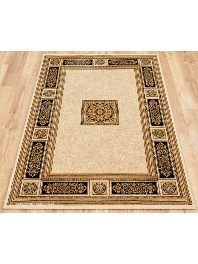 Piero Ivory Black Rug - 2