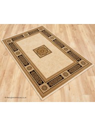 Piero Ivory Black Rug - Thumbnail - 3