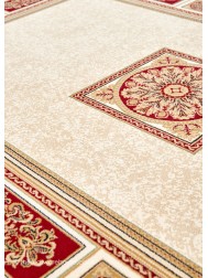 Piero Ivory Red Rug - Thumbnail - 6