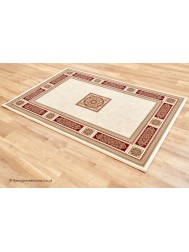 Piero Ivory Red Rug - Thumbnail - 7