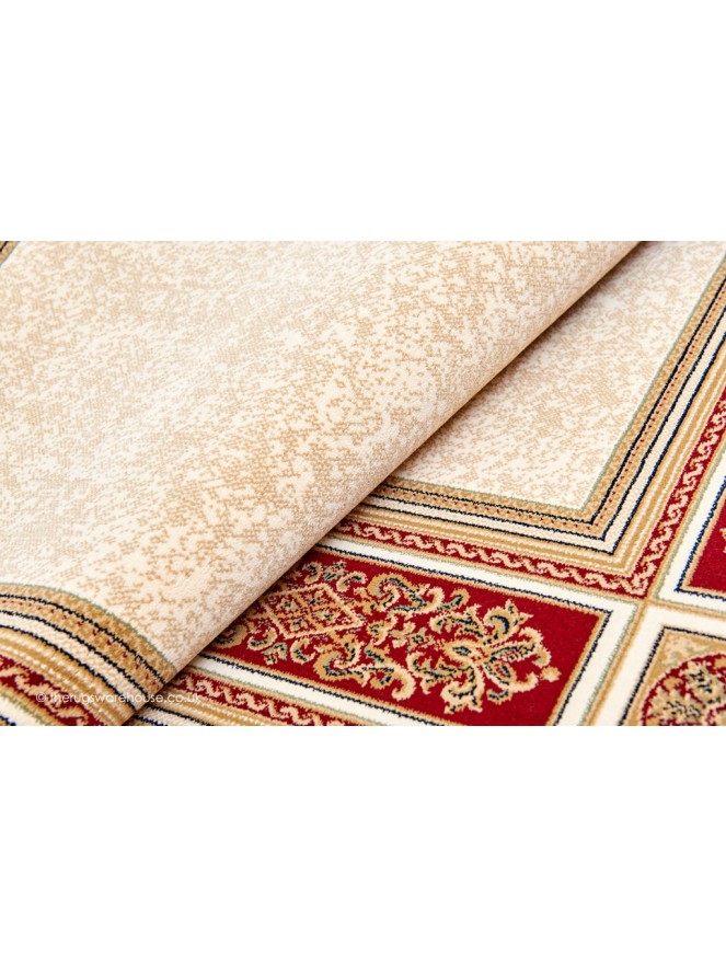 Piero Ivory Red Rug - 5