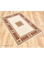 Piero Ivory Red Rug - Thumbnail - 3