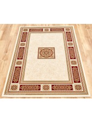 Piero Ivory Red Rug - Thumbnail - 2