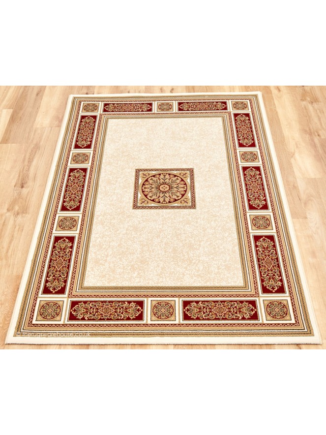 Piero Ivory Red Rug - 2