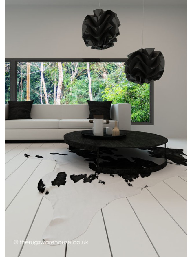 Pelle Black White Rug - 2