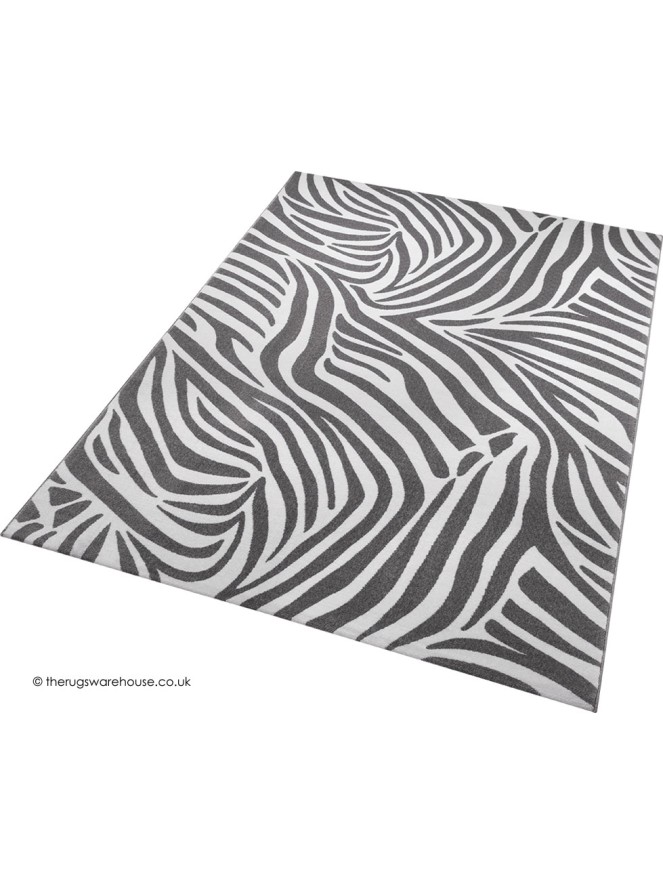 Jungle Zebra Grey Rug - 3