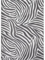 Jungle Zebra Grey Rug - Thumbnail - 4