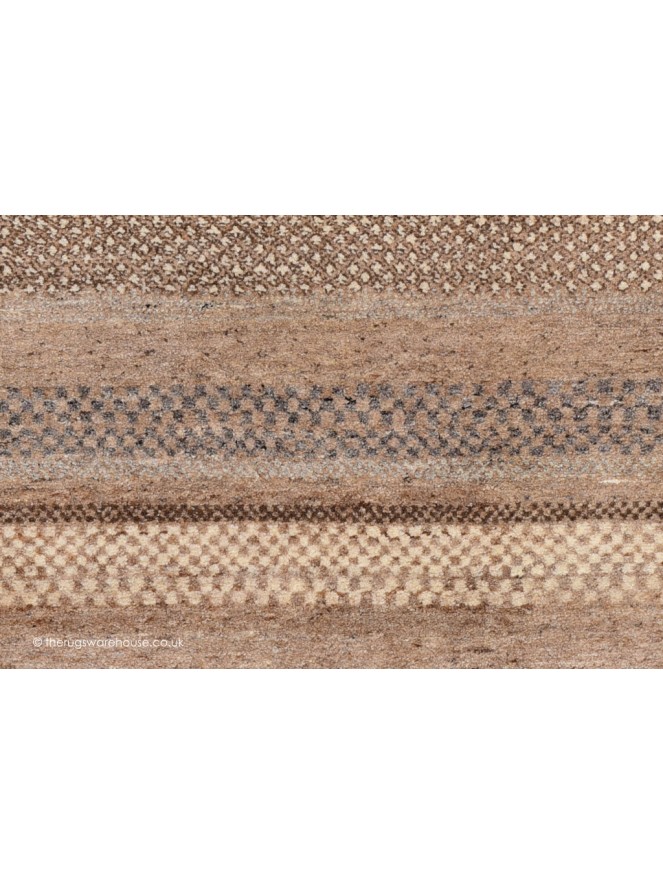 Ocean Stripes Brown Sand Rug - 3