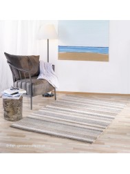 Ocean Stripes Cream Rug - Thumbnail - 2