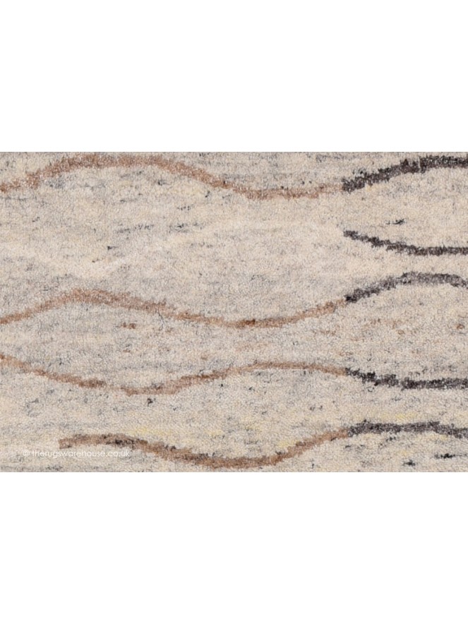 Ocean Waves Light Grey Rug - 4