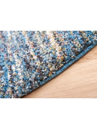 Dunya Blue Circle Rug - Thumbnail - 3