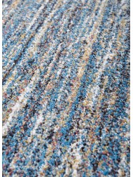 Dunya Blue Circle Rug - Thumbnail - 5