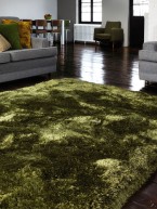 Plush Rust Terracotta Plain Handmade Polyester Shaggy Rug by Asiatic ...