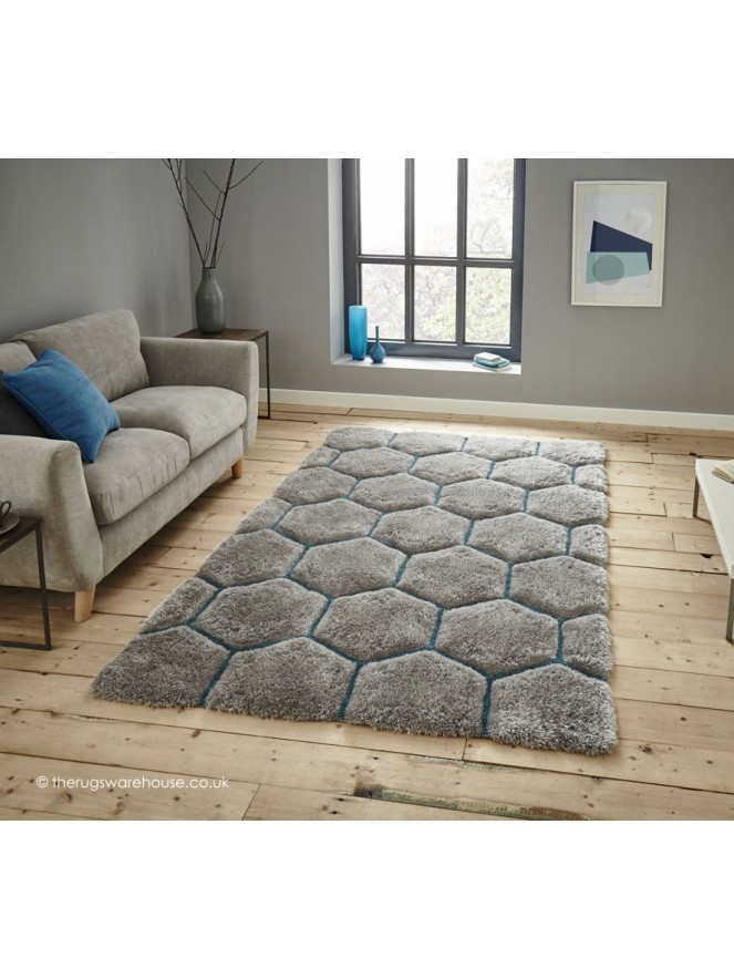 Cooper Grey Blue Rug - 2