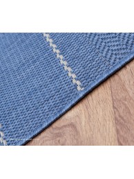 Patio Stripes Blue Rug - Thumbnail - 4