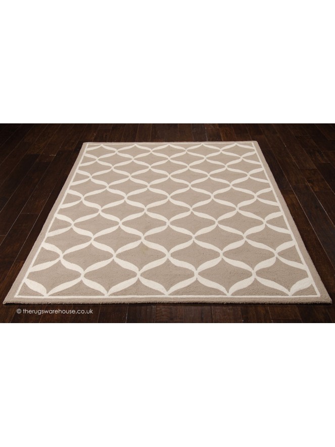 Decor Taupe White Rug - 2