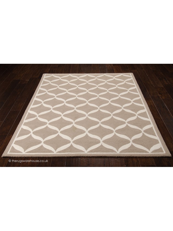 Decor Taupe White Rug - 2