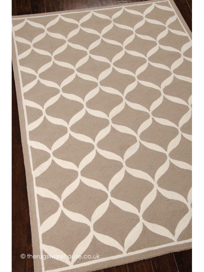 Decor Taupe White Rug - 7