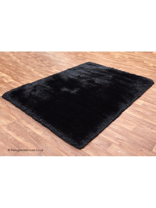 Plush Black Rug - 8