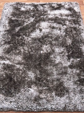 Plush Rust Terracotta Plain Handmade Polyester Shaggy Rug by Asiatic ...