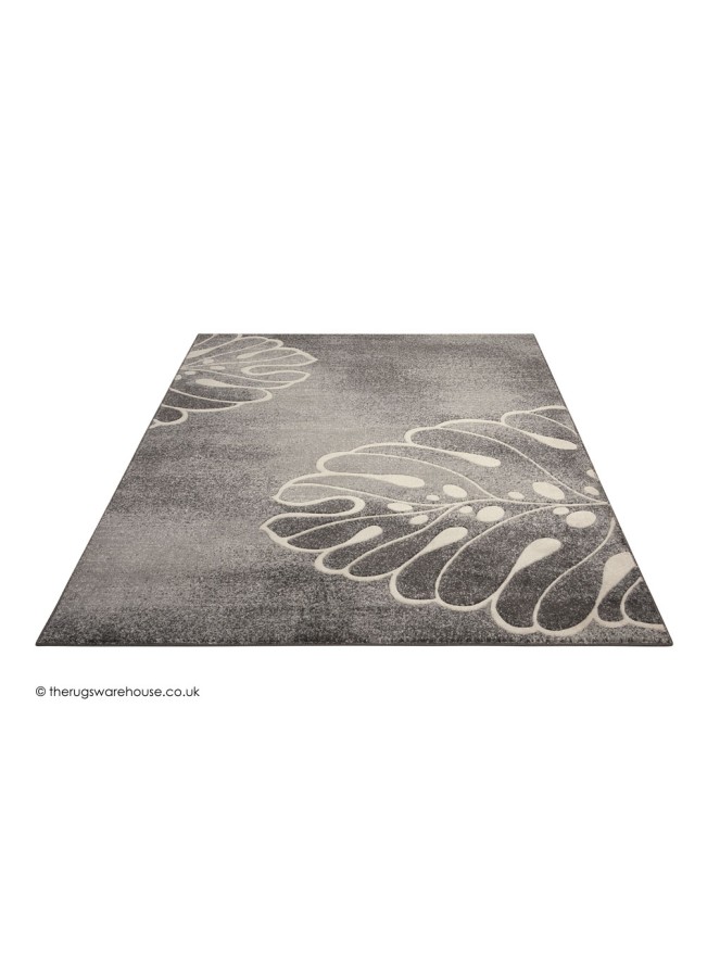 Maxell Leaves Grey Rug - 7