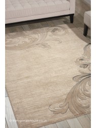 Maxell Damask Beige Rug - Thumbnail - 2