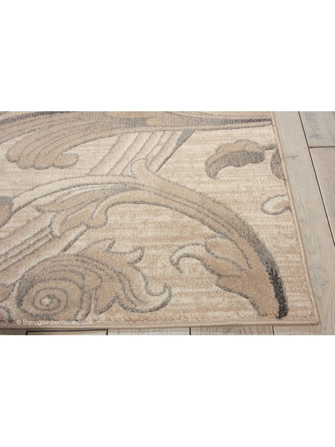 Maxell Damask Beige Rug - 3