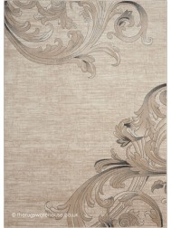 Maxell Damask Beige Rug - Thumbnail - 8