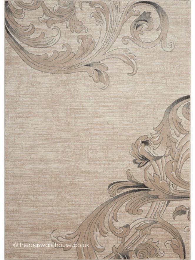 Maxell Damask Beige Rug - 8