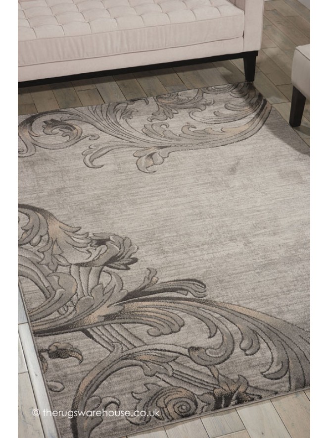 Maxell Damask Graphite Rug - 2