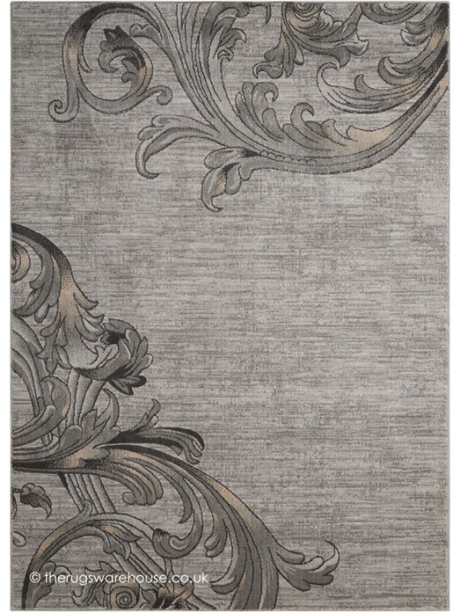 Maxell Damask Graphite Rug - 8