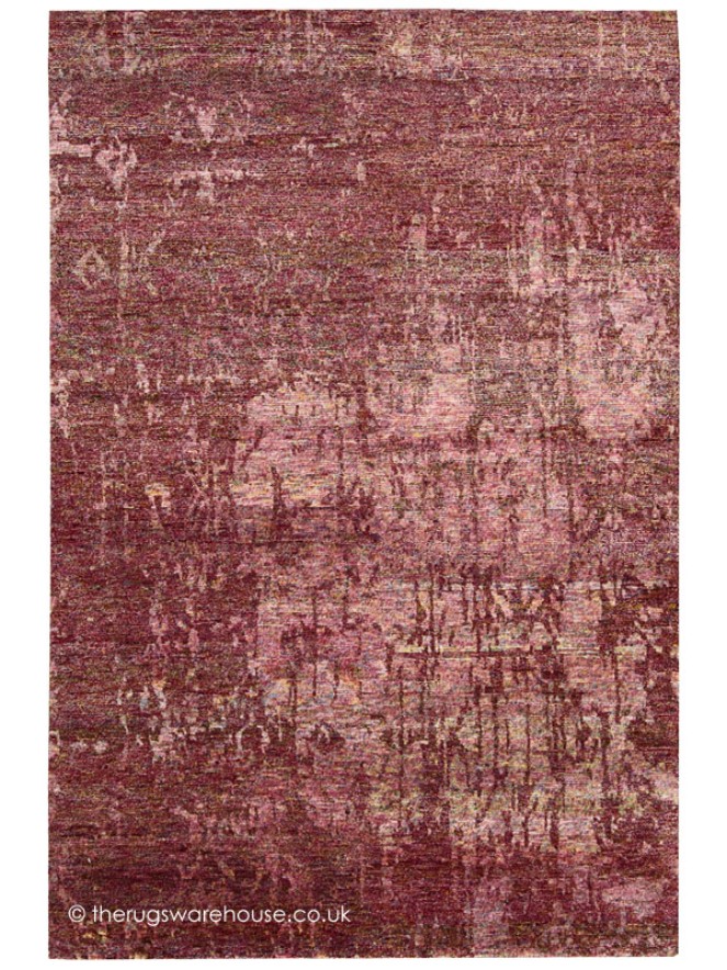 Silk Shadows Wine Rug - 7