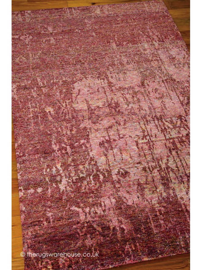 Silk Shadows Wine Rug - 6