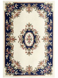 Royal Ivory Blue Rug - Thumbnail - 4