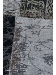 Vintage Black White Rug - Thumbnail - 11