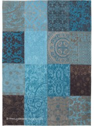 Vintage Turquoise Rug - Thumbnail - 9