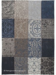 Vintage Blue Denim Rug - Thumbnail - 5