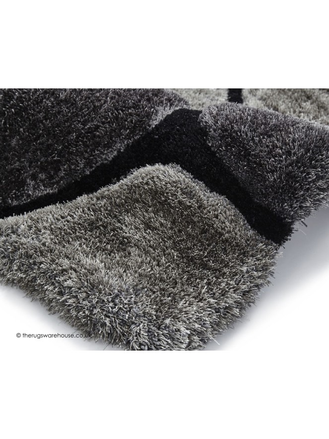 Cobbles Black Grey Rug - 3