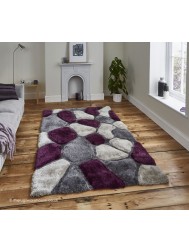 Cobbles Grey Purple Rug - Thumbnail - 2