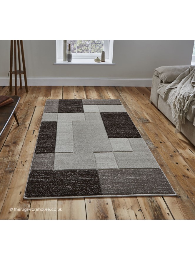 Jigsaw Beige Rug - 2