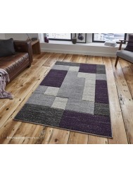 Jigsaw Grey Lilac Rug - Thumbnail - 2