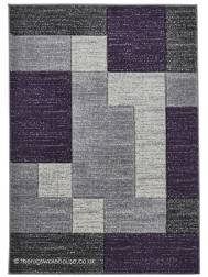 Jigsaw Grey Lilac Rug - Thumbnail - 4