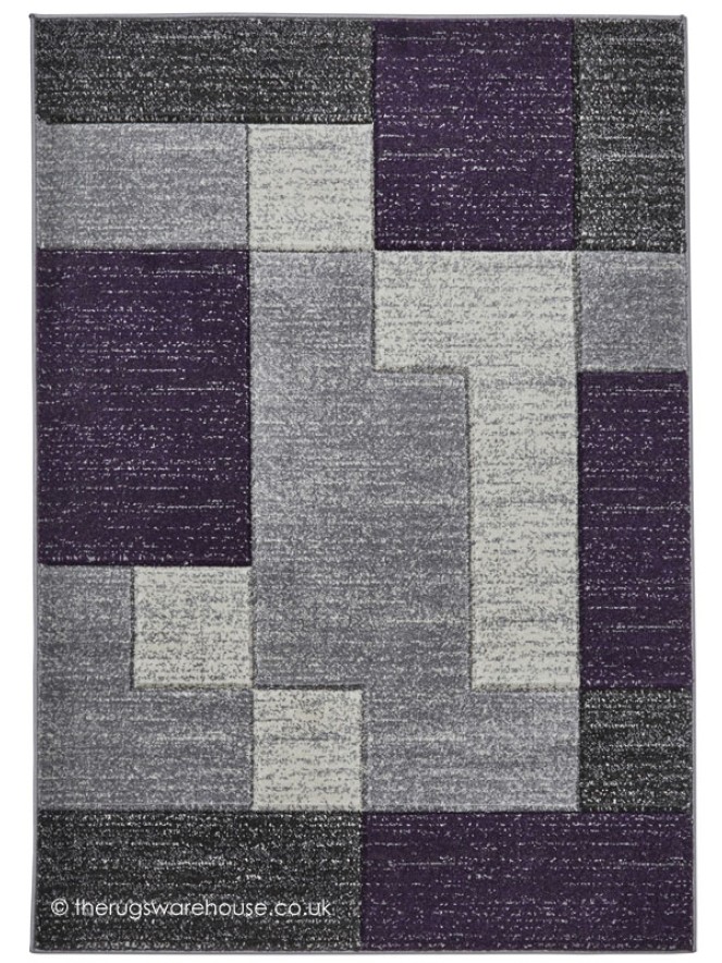 Jigsaw Grey Lilac Rug - 4