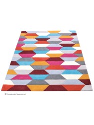 Funk Honeycomb Bright  Rug - Thumbnail - 7