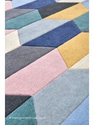 Funk Honeycomb Pastel Rug - Thumbnail - 5