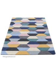 Funk Honeycomb Pastel Rug - Thumbnail - 7