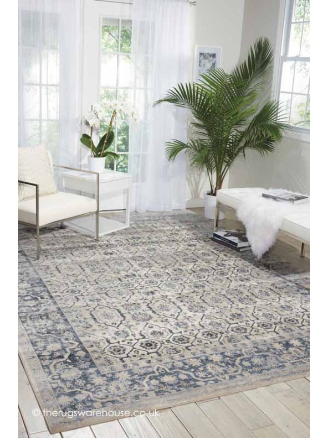 Malta Blue Ivory  Rug - 2